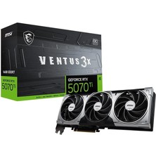 CT Stones Msi Geforce RTX5070TI 16G Ventus 3x Oc 16GB Gddr7 256 Bit Dlss 4 Ekran Kartı