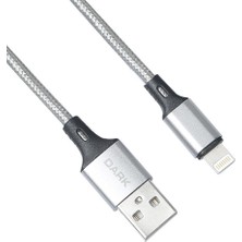 Freedom Storee Dark DK-CB-LT100BR Lightning Örgülü 'quick Charge' Destekli Şarj ve Data Kablosu (1 Metre)