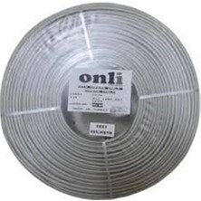 Onli ON-2201 2+1 1x0,22 Mini Coax 2X0,22MM 250 Metre Cca Kamera Kablosu