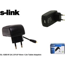 No35 S-Link SL-125B 9V 2A 2.5-0.8-10MM 1.2 Tablet Adaptörü