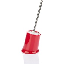 Feyza Design Kırmızı Renkli Tuvalet Fırçası, Şık ve Kullanışlı Temizlik Aksesuarı