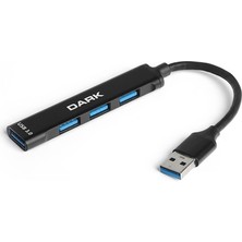 Stylmenplus Dark Dk-Ac USB310 Siyah Connect Master X4 USB 3.0 - 4 Port USB 3.0 Hub