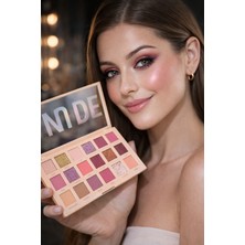 18 Renk Profesyonel Mat Işıltılı Glitter Nude Pembe Bordo Göz Farı Paleti Sudedi Home
