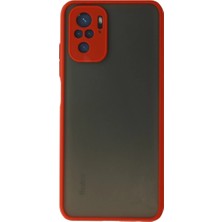xirshop Xiaomi Redmi Note 10 Kılıf Montreal Silikon Kapak - Kırmızı