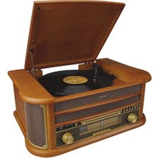 Novis Liora Mikado Nostalgia MN-P325 Dönence Pikap Ahşap 2X5W Stereo Spk Mp3 Çalar Usb-Radyo-Cd-Kaset -Bt Müzik