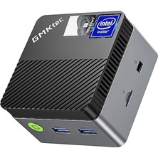 Zemira Gmktec G5 Intel N97 Işlemci 12GB 4800MHZ 256GB 2xhdmi 3xusb W11P Ultra Mini Pc