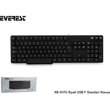 Maxdora Everest KB-517UF Siyah USB F Standart Klavye