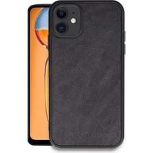 xirshop Iphone 11 Kılıf Aras Deri Kapak - Siyah