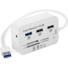Negok Tx TXACUCR340 3xusb 3.0 Hub ve Çoklu Harici Kart Okuyucu