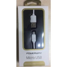 AK-SA-STR Powerway SM03 2.a 1mt USB Micro Şarj Kablo Kutulu USB 2.0 Hızlı Şarj