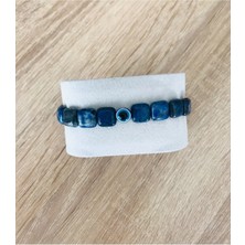 Mk Tasarım Gerçek Lapis Lazuli Taşı BİLEKLİK-MKT.1.101.80 Rahatlatıcı, Dinginlik, Enerji Bilekliği