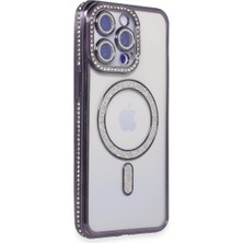 xirshop Iphone 14 Pro Kılıf Joke Simli Magneticsafe Kılıf - Derin Mor