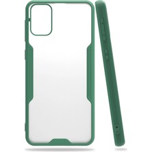 No35 Newface Samsung Galaxy M31 Kılıf Platin Silikon - Yeşil