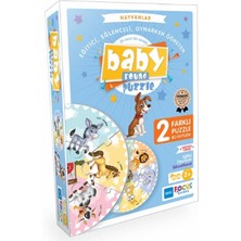 Blue Focus Hayvanlar - Baby Round Puzzle