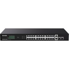 Novis Liora Tenda TEG1128P-24-410W 24 Port Poe+ 10-100-1000 2 Port Sfp 2 Port Uplink Switch Çelik Kasa