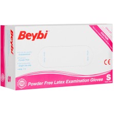 Negok Beybi Lateks Pudrasız (S) Small Beden Muayene Eldiven 100LÜ Paket
