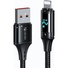 Uslucan Alışveriş Mcdodo CA-1060 Di̇ji̇tal Ekranli Usb-A To Lightning Hizli Data-Şarj Kablosu 3A 1.2m