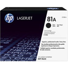 Uslucan Alışveriş Hp 81A Black Siyah 10.000 Sayfa Toner CF281A