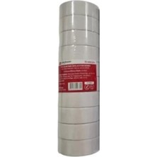 AK-SA-STR Mutlusan 10-19 Izole Bant 10LU (Elektrik Bant) Beyaz 065133011019