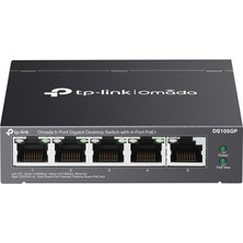 Maxdora Omada Tp-Link DS105GP 5 Port 10-100-1000 Poe+ Switch Çelik Kasa Rack Mount