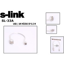 AK-SA-STR S-Link SL-33A 0.3m USB AM-MICRO5P Kablosu