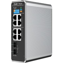 Uslucan Alışveriş Ruijie RG-NIS2100-8GT2SFP-HP 8X10-100-1000 Poe+2xsfp Port IP40 Harici Güç Kaynağı Endüstriyel Switc