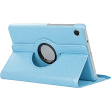 No35 Newface Samsung Galaxy Tab A11 360 Tablet Deri Kılıf - Turkuaz