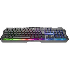 Rampage KB-R57 X-Jammer Gökkuşağı Aydınlatmalı USB Tam Türkçe Gaming Oyuncu Klavyesi