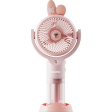 No35 Asonic AFN26 Pembe 500MAH 2 Kademe Nemlendirici Sprey USB Fan