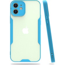 No35 Newface Iphone 12 Kılıf Platin Silikon - Mavi