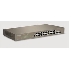 Paxteks Tenda TEG3328F 24 Port 10-100-1000 Switch 4 Port Sfp L2 Çelik Kasa Rack Mount