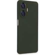 xirshop Realme C55 Kılıf Nano Içi Kadife Silikon - Koyu Yeşil