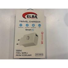 Elba Elb12 Elb- Usb120 120W 3.4A Hızlı Şarj Akım Koruma Isıya Dayanıklı Ev Şarj Kafası