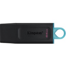 Rory Kingston DTX-64GB 64GB Usb3.2 Gen 1 Datatraveler Exodia (Black + Teal) Flash Bellek