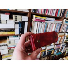 Mahfuz Crazy Gerçek Deri Tamamen El Emeği Özel Kalemleriniz Için Kalemlik Kalemkutu (15.5x6.5 ) NLU345