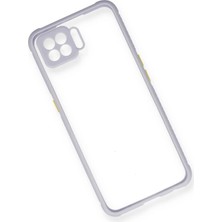 No35 Newface Oppo A73 Kılıf Miami Şeffaf Silikon - Lila