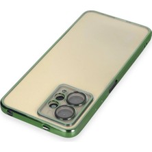 No35 Newface Xiaomi Redmi Note 12 4g Kılıf Razer Lensli Silikon - Yeşil