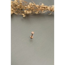 Jaida Moda Kadın Rose 316L Cerrahi Çelik Kare Tragus Helix Piercing
