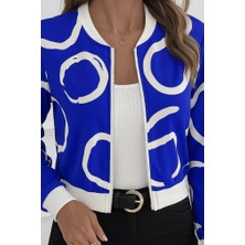 Barış Beauty Kadın Uzun Kollu Önden Fermuarlı Kısa Şardonlu Dalgıç Ceket