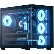 Zemira Aerocool Ae P500C Bk 4X12CM Mirror A-Rgb Fanlı, Panoramik Tempered Panel, Atx