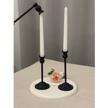 Luxay Home Rustik Model 2'li Şamdan & Mum Söndürücü Seti