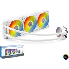 Zemira Nodar ND2506 Sıvı Soğutma Fan 360 Argb 36CM Beyaz