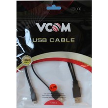 Cash Dukkan Vcom USB 2.0 2-Mini USB 5pin Black 0.3m