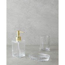 Feyza Design Şeffaf Banyo Seti 3’lü, Zarif ve Pratik Temizlik Aksesuarları