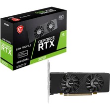 Cash Dukkan Msi Geforce RTX3050 Lp E 6g Oc Gddr6 96BIT DX12 Gaming (Oyuncu) Ekran Kartı