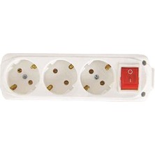 No35 Almera 3lü Anahtarlı Topraklı Klemensli Priz (9130200)