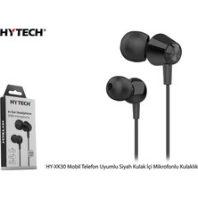 Maxdora Hytech HY-XK30 Mobil Telefon Uyumlu Siyah Kulak Içi Mikrofonlu Kulaklık