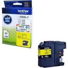 Dukkanıum Brother LC535XLY Yellow Sarı 1.300 Sayfa Kartuş DCP-J105 MFC-J200