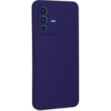 No35 Newface Vivo V23 5g Kılıf Nano Içi Kadife Silikon - Mor