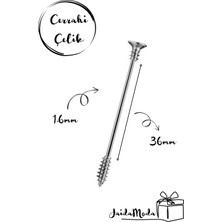 Jaida Moda Unisex 316L Cerrahi Çelik Çivi Figür Köprü Piercing